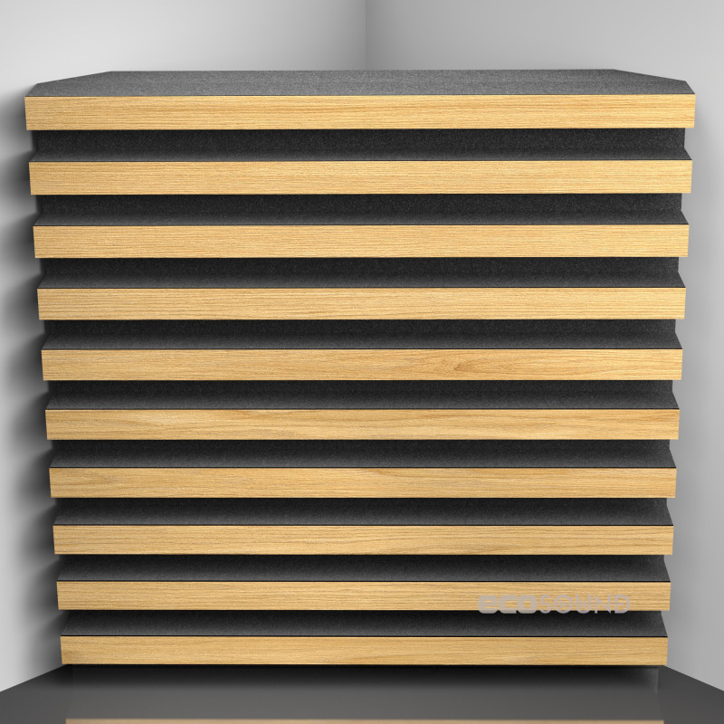 Bass Trap Ecosound Comb Apple-Locarno 50 x 50 cm 100 mm brown