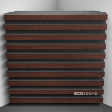 Bass trap Ecosound Comb Wenge 50 x 50 cm 100 mm brown