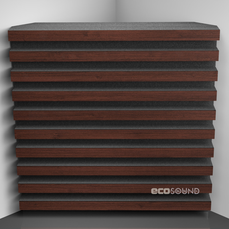 Bass Trap Ecosound Comb Apple-Locarno 50 x 50 cm 100 mm brown