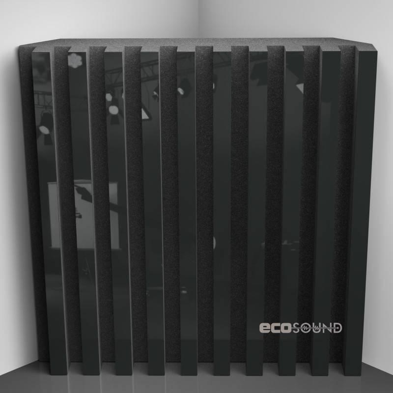 Bass Trap Ecosound Comb Plastic Black 50 x 50 cm 100 mm
