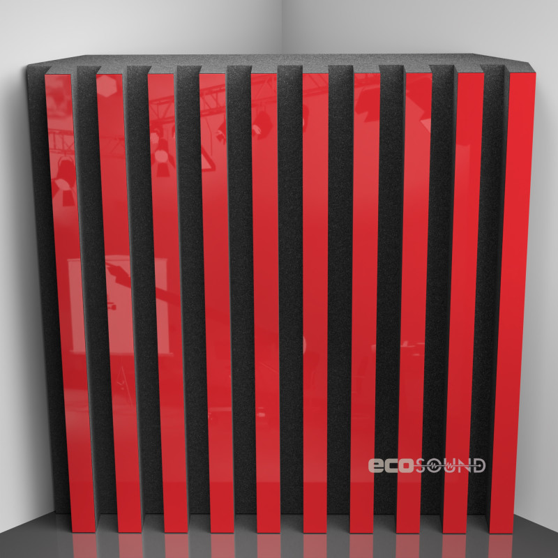Bass trap Ecosound Comb Plastic Red 50 x 50 cm 100 mm
