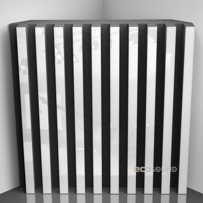 Bass trap Ecosound Comb Plastic White 50 x 50 cm 100 mm