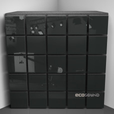 Bass Trap Ecosound Tetras Plastic Black 50 x 50 cm 100 mm