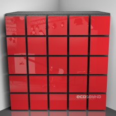 Bass Trap Ecosound Tetras Plastic Red 50 x 50 cm 100 mm
