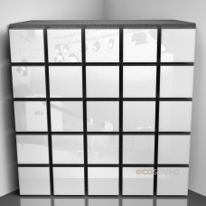 Bass trap Ecosound Tetras Plastic White 50 x 50 cm 100 mm