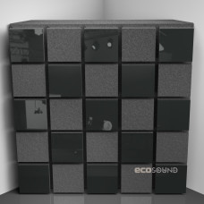 Bass trap Ecosound Tetras Acoustic Plastic Black 50 x 50 cm 100 mm