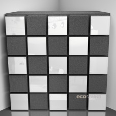 Bass trap Ecosound Tetras Acoustic Plastic White 50 x 50 cm 100 mm