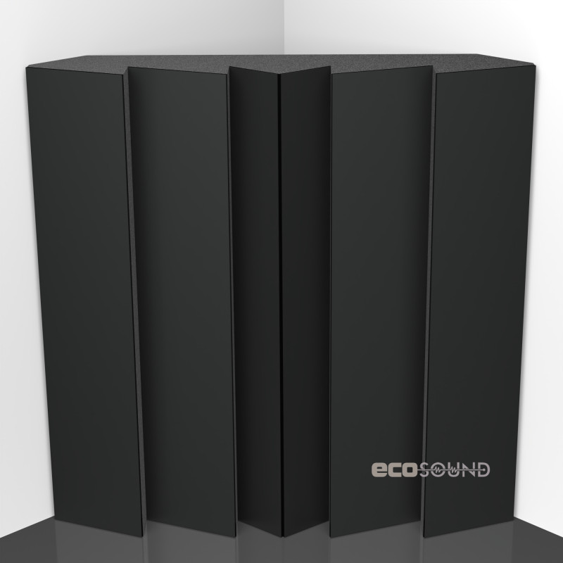 Bass trap Ecosound Pindiff Rock HDF-Black 50 x 50 cm 100 mm black