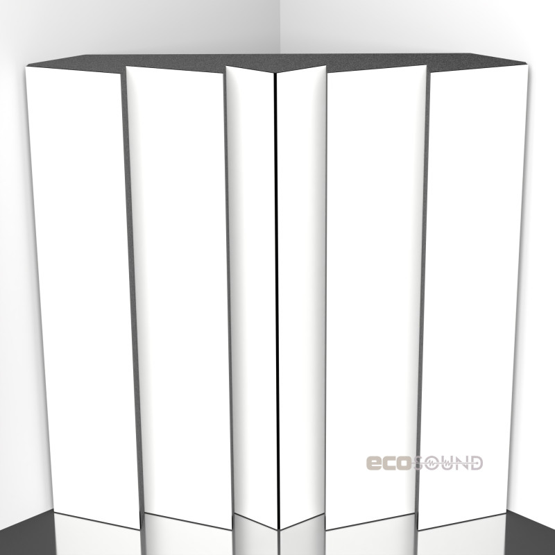 Bass trap Ecosound Pindiff Rock HDF-White 50 x 50 cm 100 mm white