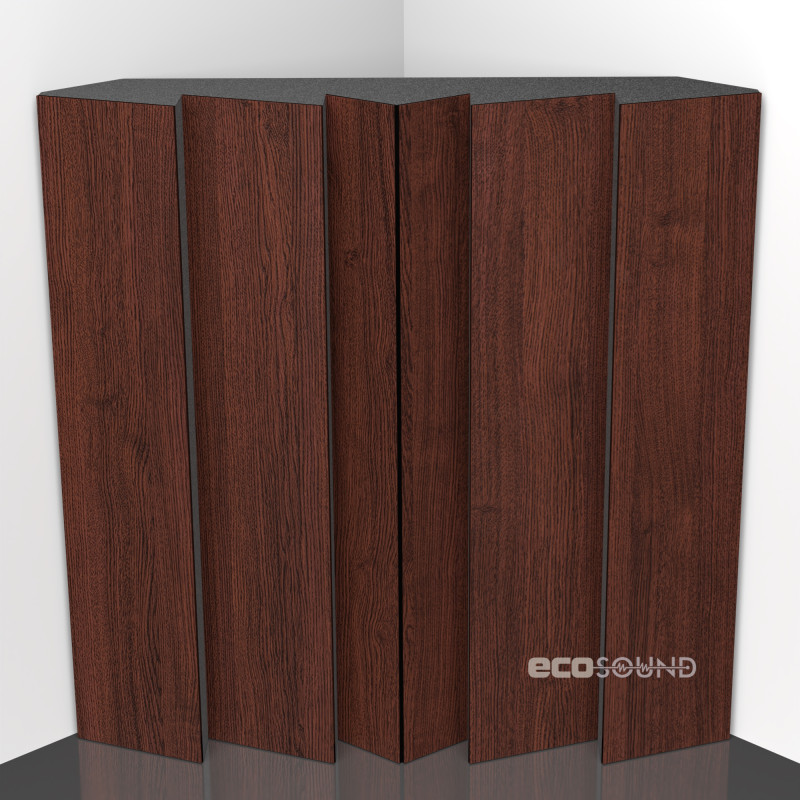 Bass trap Ecosound Pindiff Rock Wenge 50 x 50 cm 100 mm brown