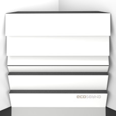 Bass trap Ecosound Pindiff Rock HDF-White 50 x 50 cm 100 mm white