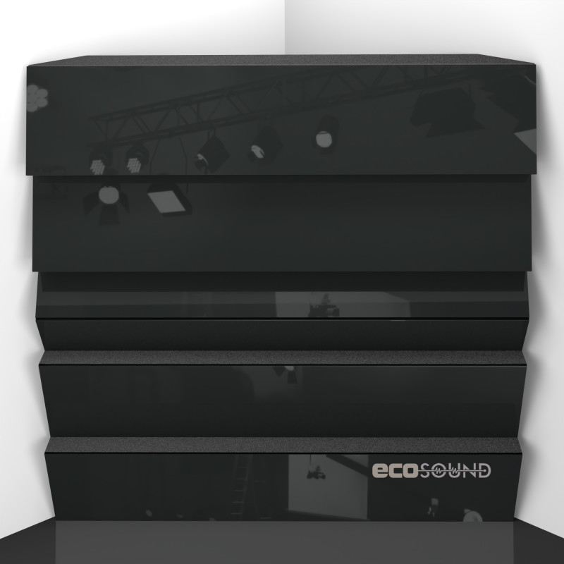 Bass trap Ecosound Pindiff Rock Apple-Locarno 50 x 50 cm 100 mm brown