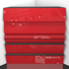 Bass Trap Ecosound Pindiff Rock Plastic Red 50 x 50 cm 100 mm