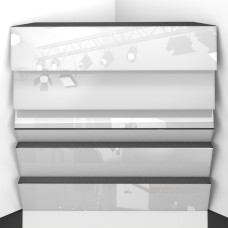 Bass trap Ecosound Pindiff Rock Plastic White 50 x 50 cm 100 mm