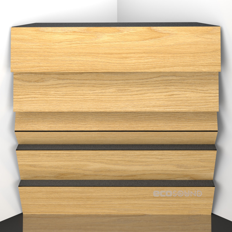 Bass trap Ecosound Pindiff Rock Apple-Locarno 50 x 50 cm 100 mm brown