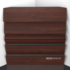 Bass trap Ecosound Pindiff Rock Wenge 50 x 50 cm 100 mm brown