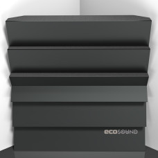 Bass trap Ecosound Pindiff Crater HDF-Black 50 x 50 cm 100 mm black