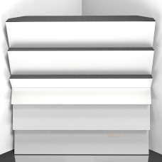 Bass trap Ecosound Pindiff Crater HDF-White 50 x 50 cm 100 mm white