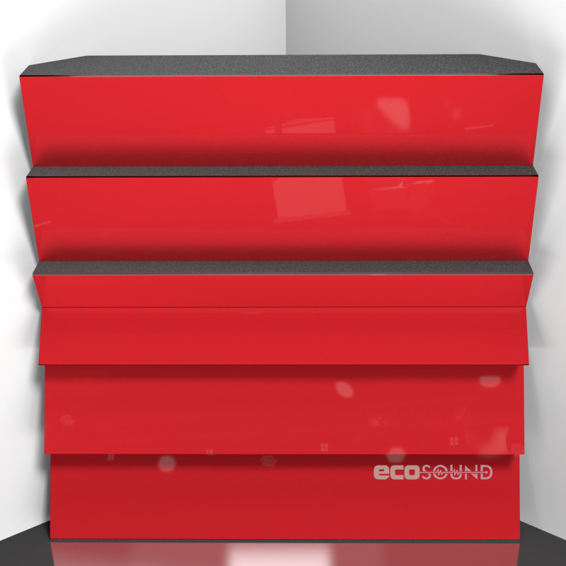 Bass trap Ecosound Pindiff Crater Apple-Locarno 50 x 50 cm 100 mm brown