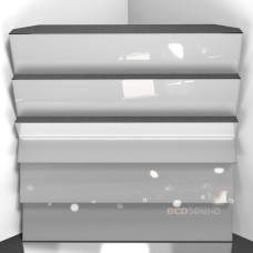 Bass trap Ecosound Pindiff Crater Plastic White 50 x 50 cm 100 mm