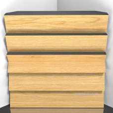 Bass trap Ecosound Pindiff Crater Sherwood-Oak 50 x 50 cm 100 mm light oak