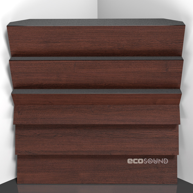 Bass trap Ecosound Pindiff Crater Apple-Locarno 50 x 50 cm 100 mm brown