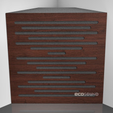Bass trap Ecosound EcoWave Wenge 50 x 50 cm 150 mm brown