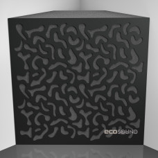 Bass trap Ecosound Boomerang HDF-Black 50 x 50 cm 150 mm black