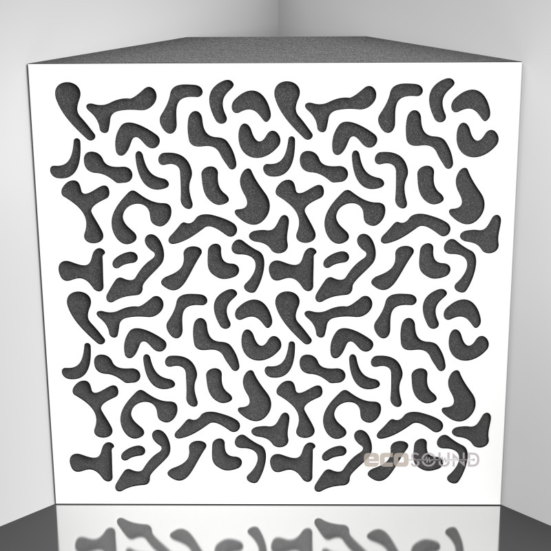 Bass trap Ecosound Boomerang HDF-Black 50 x 50 cm 150 mm black