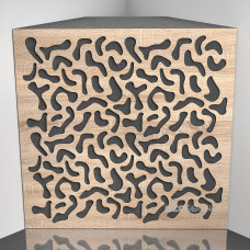 Bass Trap Ecosound Boomerang Lt-Sonoma-Oak 50 x 50 cm 150 mm latte