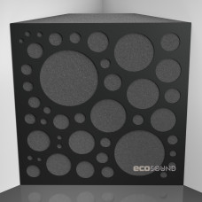 Bass trap Ecosound EcoBubble HDF-Black 50 x 50 cm 150 mm black