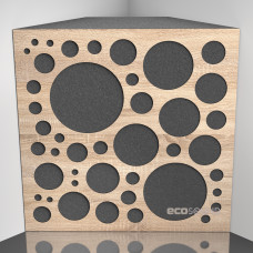 Bass Trap Ecosound EcoBubble Lt-Sonoma-Oak 50 x 50 cm 150 mm latte