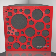 Bass trap Ecosound EcoBubble Plastic Red 50 x 50 cm 150 mm