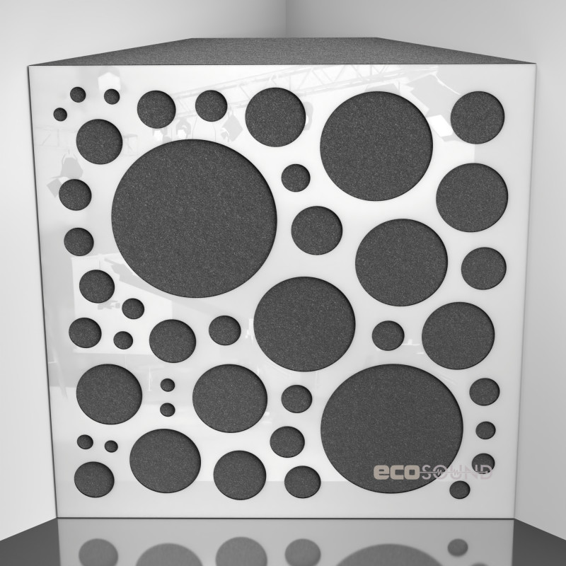 Bass trap Ecosound EcoBubble Plastic Red 50 x 50 cm 150 mm