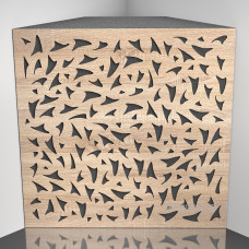 Bass trap Ecosound EcoFly Lt-Sonoma-Oak 50 x 50 cm 150 mm latte