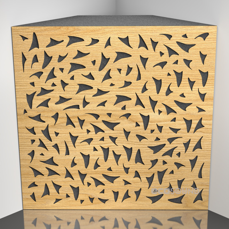 Bass trap Ecosound EcoFly Plastic Black 50 x 50 cm 150 mm