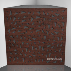 Bass trap Ecosound EcoFly Wenge 50 x 50 cm 150 mm brown