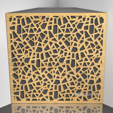 Bass trap Ecosound EcoArt Sherwood-Oak 50 x 50 cm 150 mm light oak