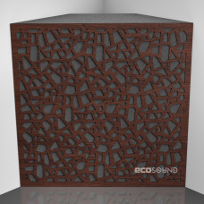 Bass trap Ecosound EcoArt Wenge 50 x 50 cm 150 mm brown
