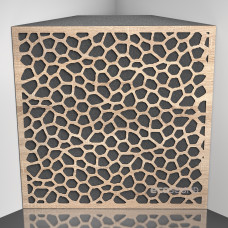 Bass trap Ecosound EcoNet Lt-Sonoma-Oak 50 x 50 cm 150 mm latte