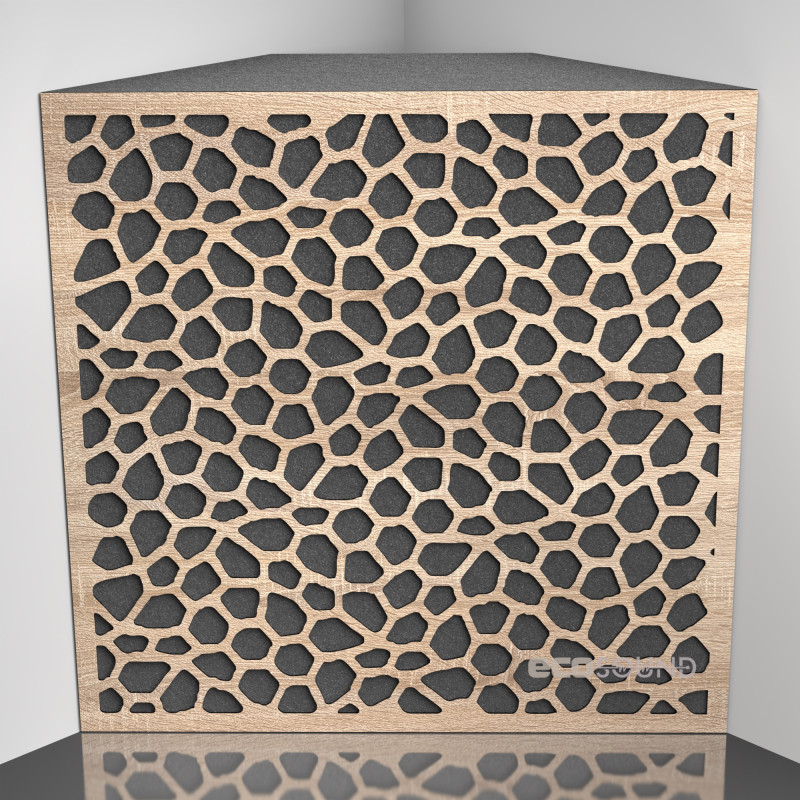 Bass trap Ecosound EcoNet Plastic White 50 x 50 cm 150 mm