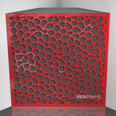 Bass trap Ecosound EcoNet Plastic Red 50 x 50 cm 150 mm
