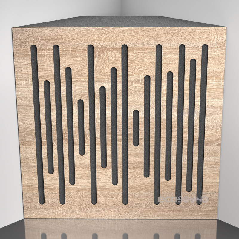 Bass Trap Ecosound EcoWave Lt-Sonoma-Oak 50 x 50 cm 150 mm latte