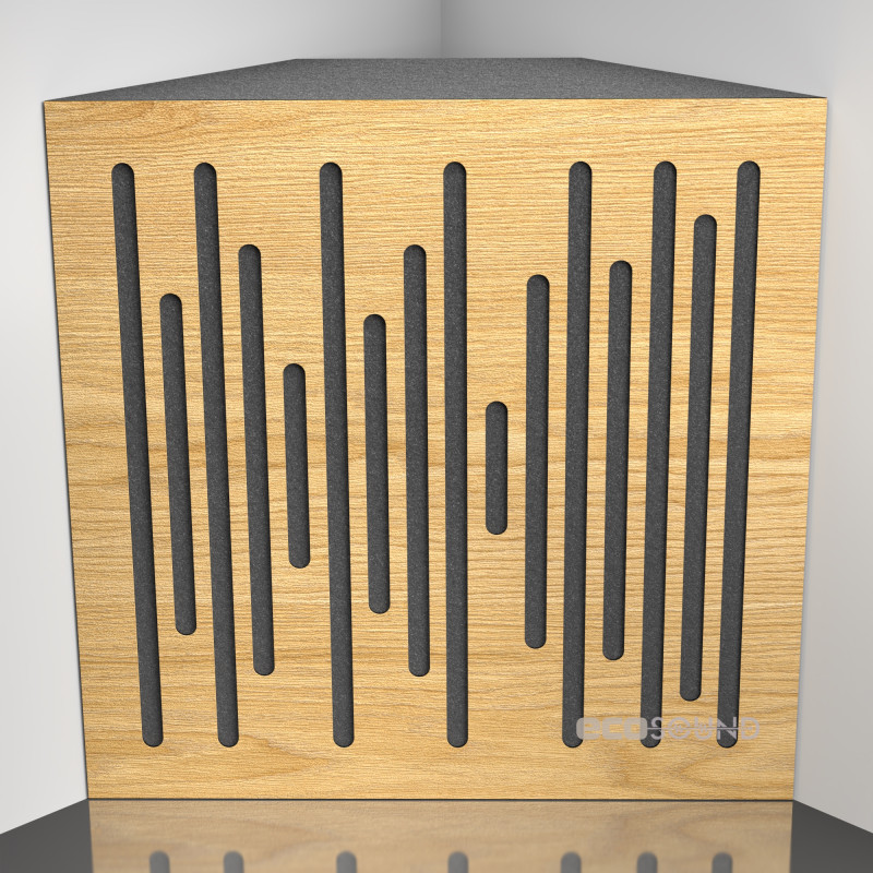 Bass Trap Ecosound EcoWave Sherwood-Oak 50 x 50 cm 150 mm light oak