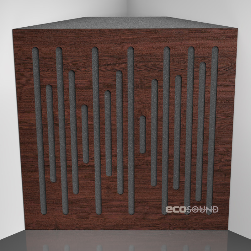 Bass trap Ecosound EcoWave Wenge 50 x 50 cm 150 mm brown