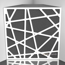 Bass trap Ecosound EcoArt XL HDF-White 50 x 50 cm 150 mm white