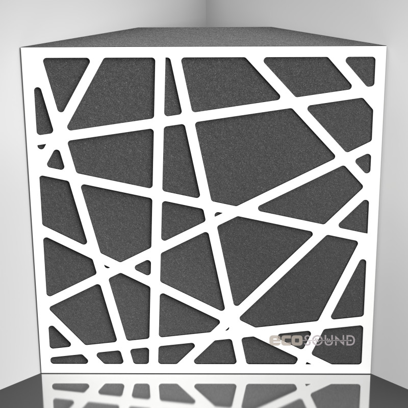 Bass trap Ecosound EcoArt XL Plastic Red 50 x 50 cm 150 mm