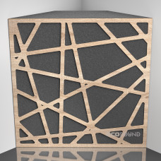 Bass trap Ecosound EcoArt XL Lt-Sonoma-Oak 50 x 50 cm 150 mm latte
