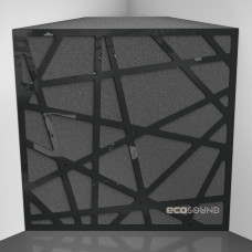 Bass Trap Ecosound EcoArt XL Plastic Black 50 x 50 cm 150 mm