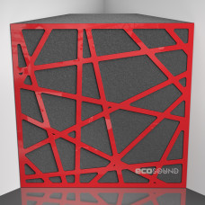 Bass trap Ecosound EcoArt XL Plastic Red 50 x 50 cm 150 mm